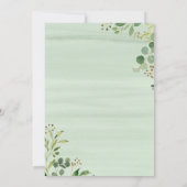 Dusche von Mail Greenery Babydusche Einladung (Rückseite)