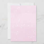 Dusche von Mail pink goldfarbene Winterdusche Einladung (Rückseite)