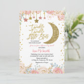 Dusche von Mail Twinkle Little Star Baby Dusche Einladung (Stehend Vorderseite)