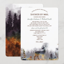 Dusche von Mail WatercolorForest Woodland Deer Bab Einladung