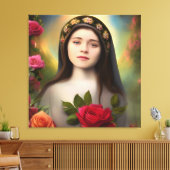 Dusche von Rose Leinwanddruck (Insitu (Wohnzimmer))