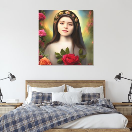 Dusche von Rose Leinwanddruck (Insitu (Schlafzimmer))