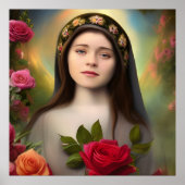 Dusche von Rose Poster (Vorne)