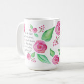 Dusche von RosenWatercolor Kaffeetasse (Vorderseite Links)