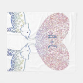 Dusche W/ Tonnen Liebe Niedlicher Personalisierter Fleecedecke (Vorderseite (Horizontal))