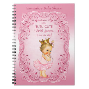 DuscheGuestbook Tutu-niedlicher rosa Notizblock