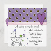 Duscheinlage Einladung (Vorne/Hinten)