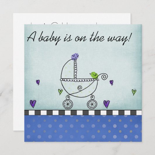 Duscheinlage Einladung (Vorne/Hinten)