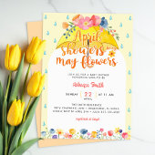 Duschen April bringen Mai Blume Baby Dusche Invita Einladung
