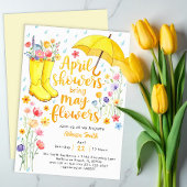 Duschen April bringen Mai Blume Baby Dusche Invita Einladung