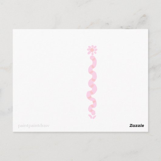 Duschen April Sonnige Postkarte (Rückseite)