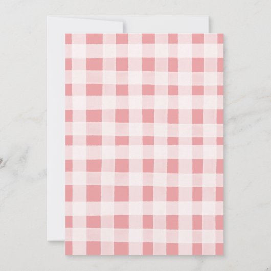 Duschen aus Gold April bringen Mai Blume Babydusch Einladung (Rückseite)