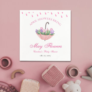 Duschen aus rosa April bringen May-Blume-Babydusch Serviette