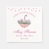 Duschen aus rosa April bringen May-Blume-Babydusch Serviette (Vorderseite)