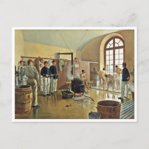 Duschen beim Regiment von Eugene Chaperon Postkarte