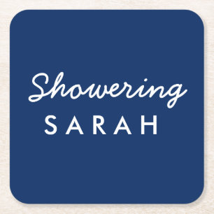 Duschen der Mama-to-Be Baby Dusche Untersetzer Nav