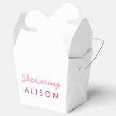 Duschen der Mama-zu-be-Zelt Gefältbox - Rosa Weiß Geschenkschachtel (Geöffnet)