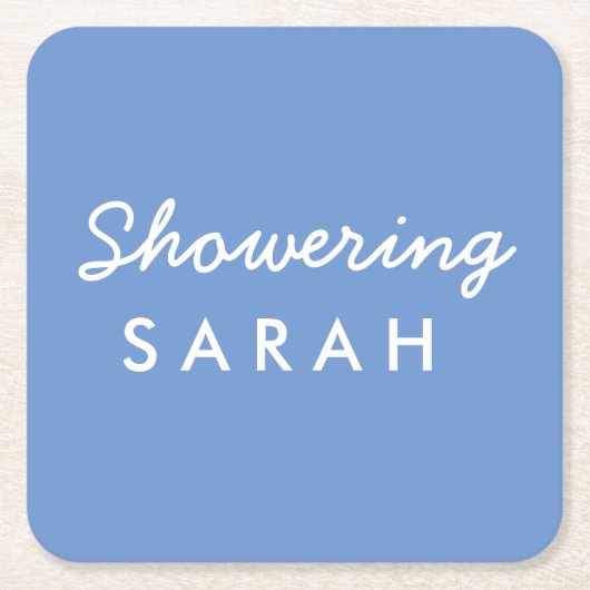 Duschen des Untersetzer "Mama to Be Baby" Blau (Vorderseite)