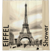 Duschen-Eiffelturm Paris Frankreich Duschvorhang (Vorderseite)
