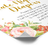 Duschen im April bringen Blume zu spät ins Abendes Poster (Ecke)