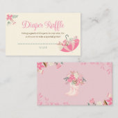 Duschen im April bringen die Blume zum Windeln Begleitkarte (Vorne/Hinten)