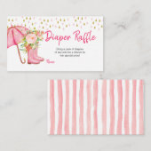 Duschen im April bringen die Blume zum Windeln Begleitkarte (Vorne/Hinten)