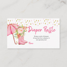 Duschen im April bringen die Blume zum Windeln Begleitkarte