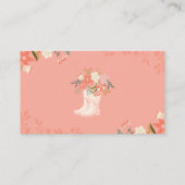 Duschen im April bringen die Blume zum Windeln Begleitkarte (Rückseite)