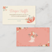 Duschen im April bringen die Blume zum Windeln Begleitkarte (Vorne/Hinten)