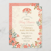 Duschen im April bringen im Mai Blume Frühjahrsdus Einladung (Vorne/Hinten)