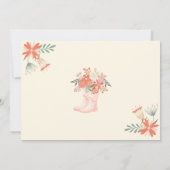 Duschen im April bringen Mai Blume Babydusche Dankeskarte (Rückseite)