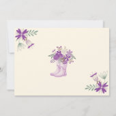 Duschen im April bringen Mai Blume Babydusche Dankeskarte (Rückseite)