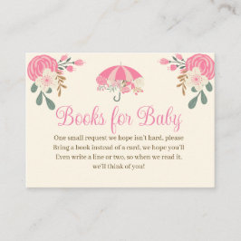 Duschen im April bringen Mai Blume Bücher für Baby Begleitkarte