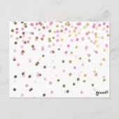 Duschen im April bringen Mai Blume Bücher für Baby Postkarte (Rückseite)