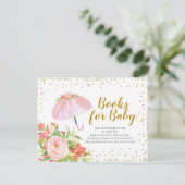 Duschen im April bringen Mai Blume Bücher für Kind Postkarte (Stehend Vorderseite)