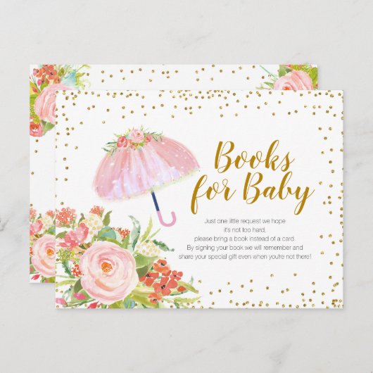 Duschen im April bringen Mai Blume Bücher für Kind Postkarte (Vorne/Hinten)