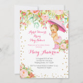 Duschen im April bringen May Babies Baby Dusche Einladung (Vorderseite)