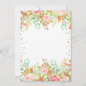 Duschen im April bringen May Babies Baby Dusche Einladung (Rückseite)