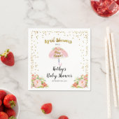 Duschen im April bringen May Blume Babydusche Napk Serviette (Beispiel)