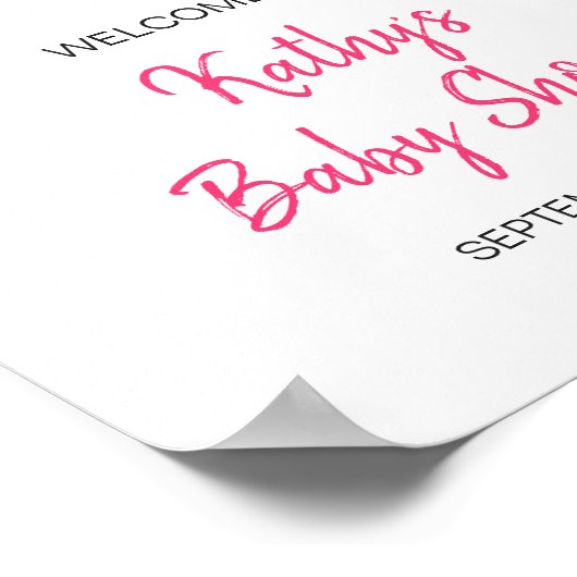 Duschen im April bringen May Blume Babydusche will Poster (Ecke)