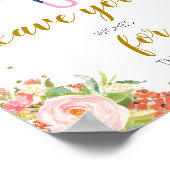 Duschen im April bringen Möchtegern für die Blume  Poster (Ecke)