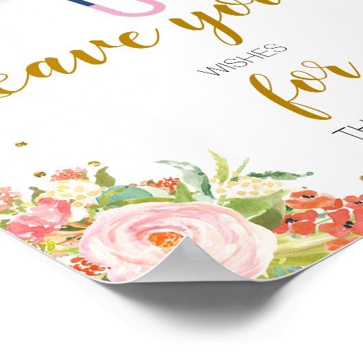 Duschen im April bringen Möchtegern für die Blume Poster (Ecke)