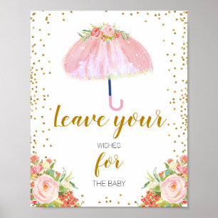 Duschen im April bringen Möchtegern für die Blume Poster