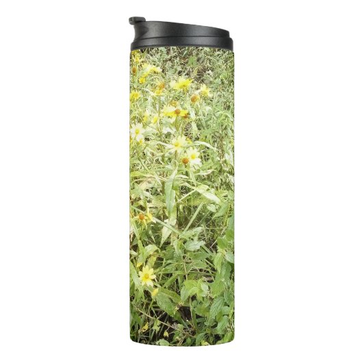 Duschen im April können Blume thermische Tumbler Thermosbecher (Nach rechts gedreht)