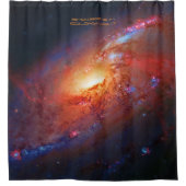 Duschen im galaxischen Licht, um sich erfrischt zu Duschvorhang (Vorderseite)