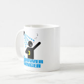 Duschen-Sänger Kaffeetasse (Vorderseite Links)