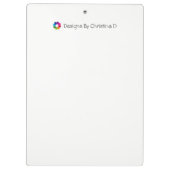 Duschen Sie mich mit Blumen Klemmbrett (Rückseite)