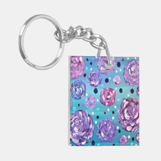 Duschen Sie mich mit Blumen Schlüsselanhänger (Vorderseite links)