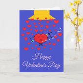 Duschen Sie mit Liebe Blue Valentine's Ed. Karte (Gelbe Blume)