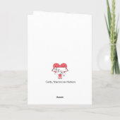 Duschen Sie mit Liebe White Valentine's Edition Karte (Rückseite)